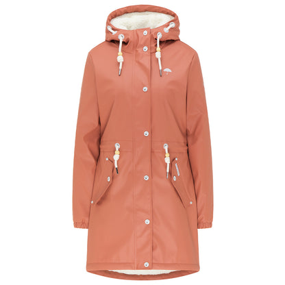 Schmuddelwedda Women's Regenmantel mit Teddyfutter