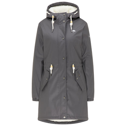 Schmuddelwedda Women's Regenmantel mit Teddyfutter