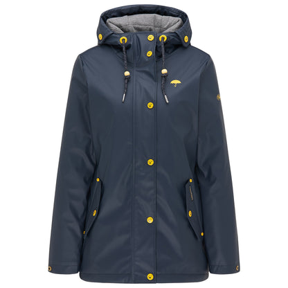Schmuddelwedda Damen Wattierte Regenjacke