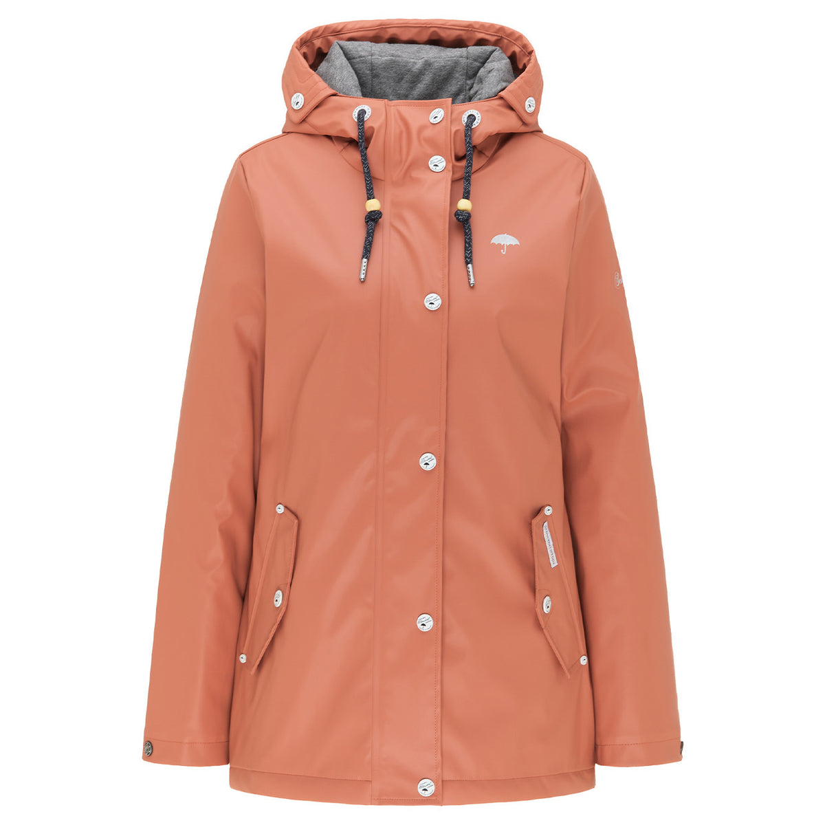 Schmuddelwedda Damen Wattierte Regenjacke