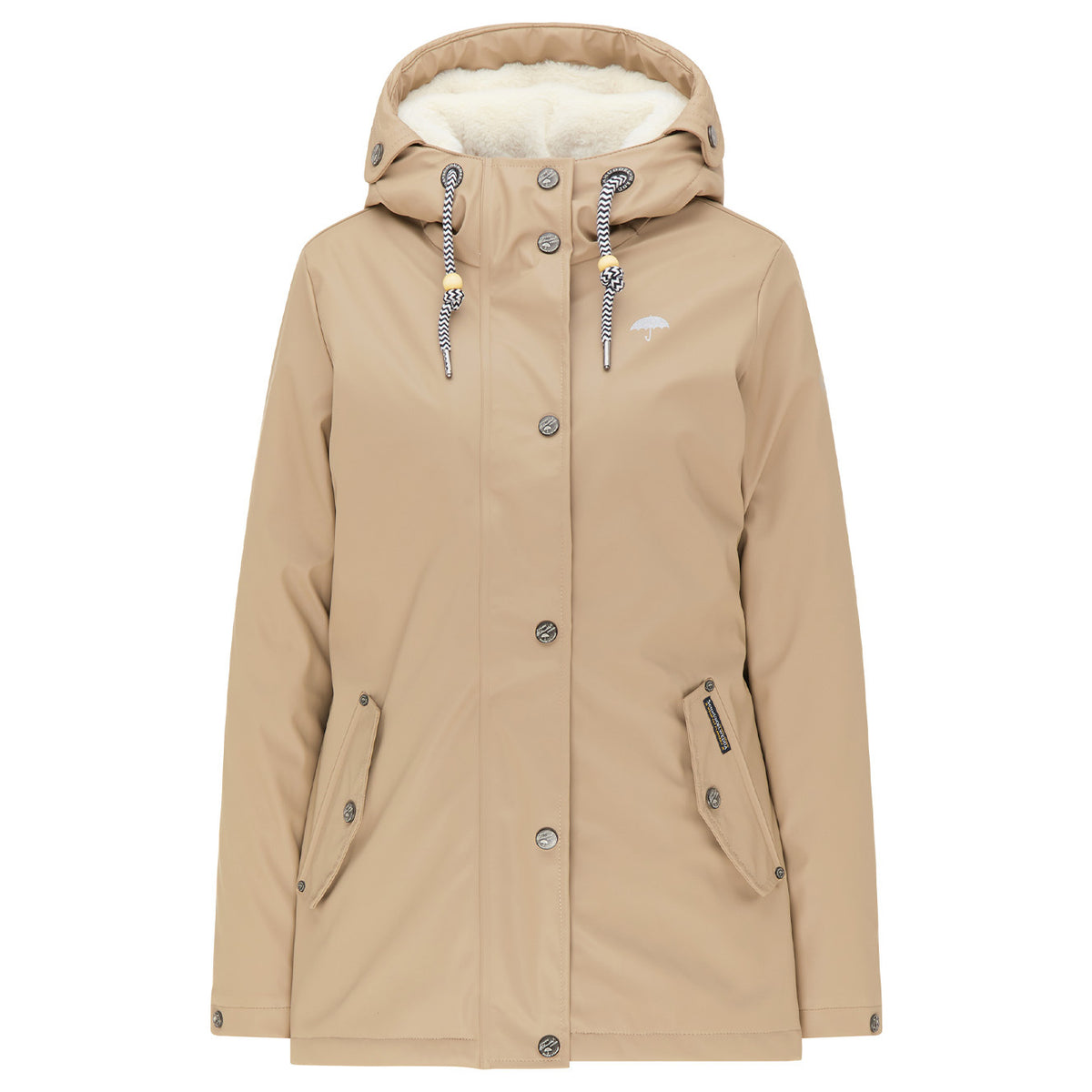 Schmuddelwedda Women's Regenjacke mit Teddyfutter