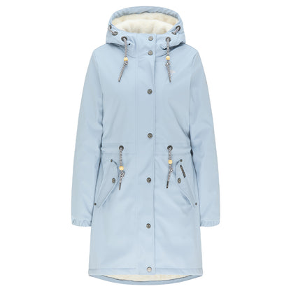 Schmuddelwedda Women's Regenmantel mit Teddyfutter