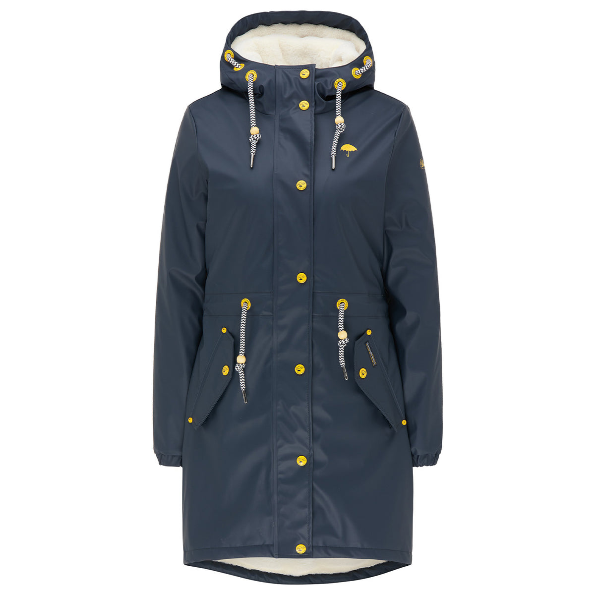 Schmuddelwedda Women's Regenmantel mit Teddyfutter