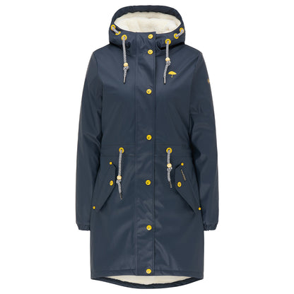 Schmuddelwedda Women's Regenmantel mit Teddyfutter