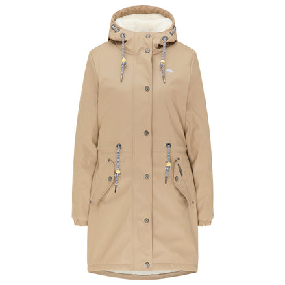 Schmuddelwedda Women's Regenmantel mit Teddyfutter