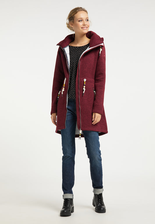 Schmuddelwedda Damen-Strickfleecemantel
