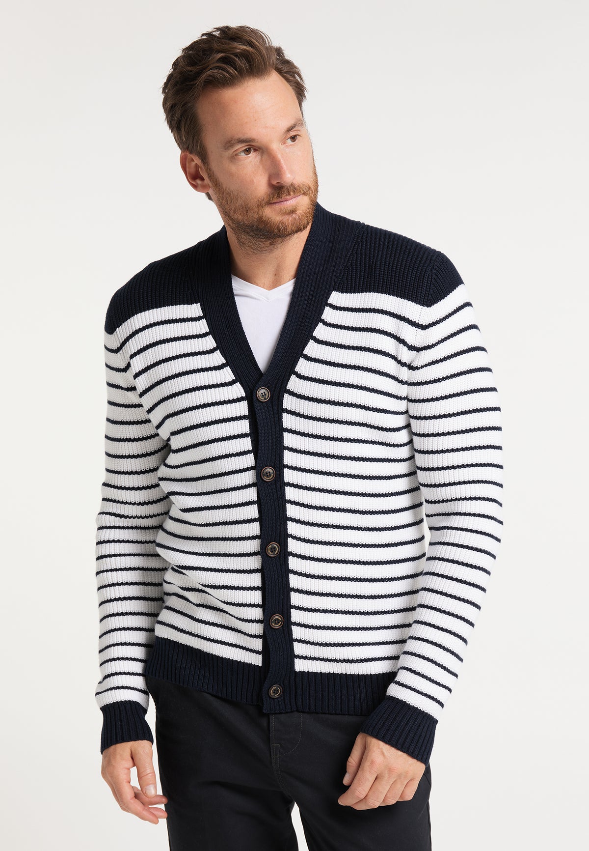 DreiMaster Maritim Herren-Cardigan
