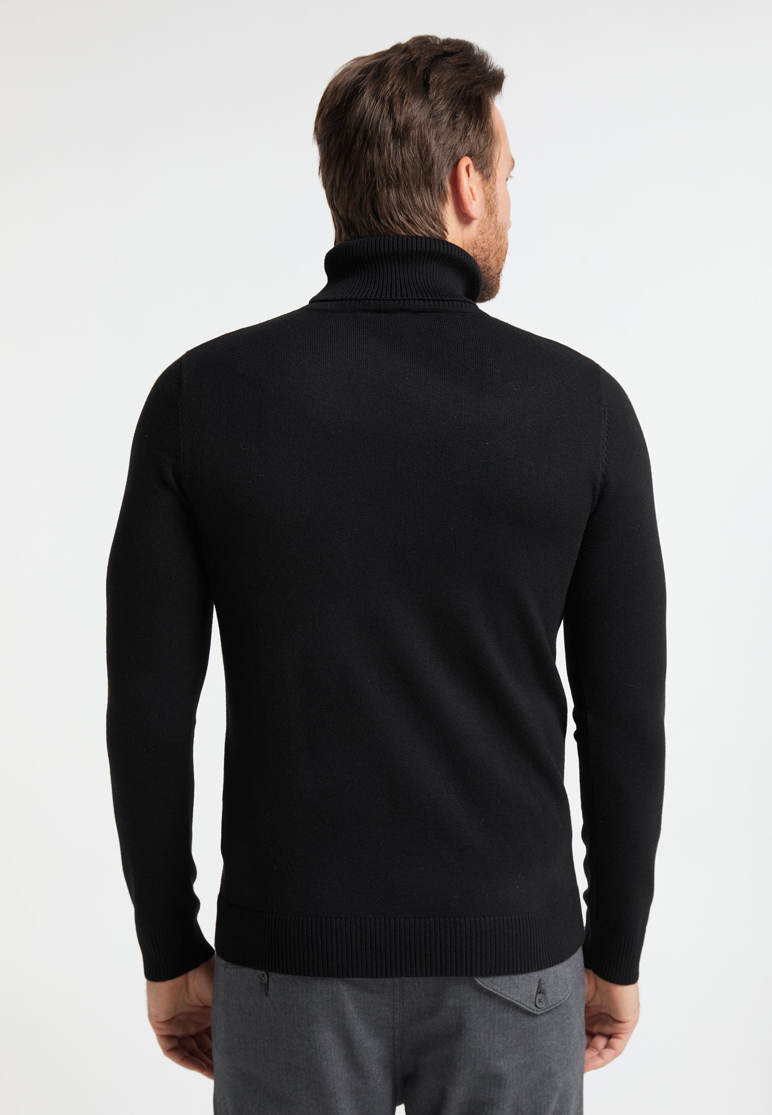 DreiMaster Klassik Herren-Rollkragenpullover