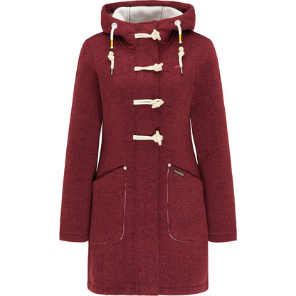 Schmuddelwedda Damen-Strickfleece-Dufflecoat